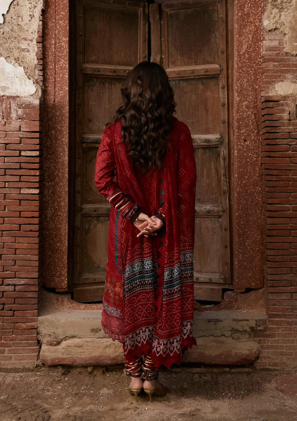 Kahf | Aangan Prints Chiffon '26 | Surkh Noor