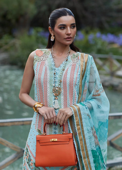 Crimson | SAIRA SHAKIRA LUXURY LAWN 2023 | Shigar - D5 B