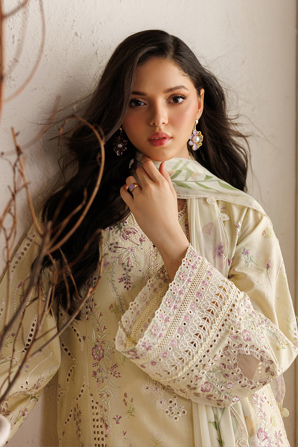 Iznik | Festive Embroidered Lawn | IBE-08