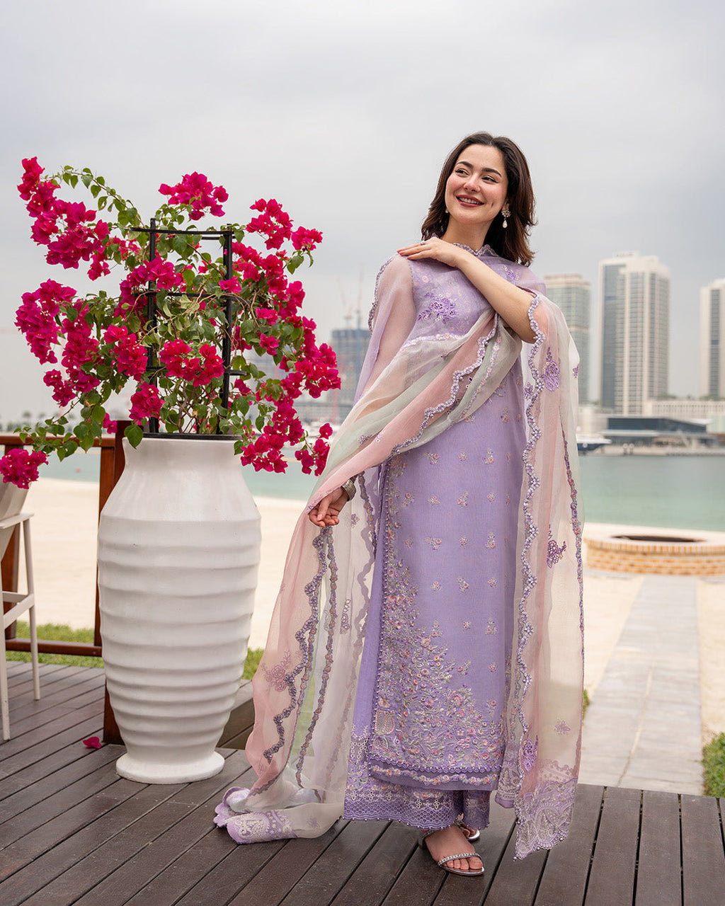 Faiza Saqlain | Aya Luxury Lawn '26 | Suela