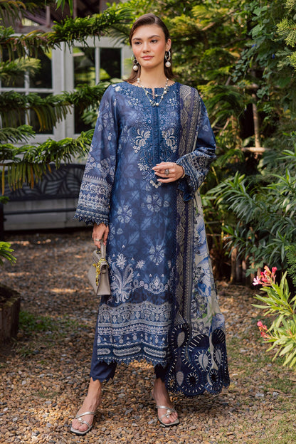 NUREH | GARDENIA - EMBROIDRED & PRINTED LAWN DORIA | NSG-213