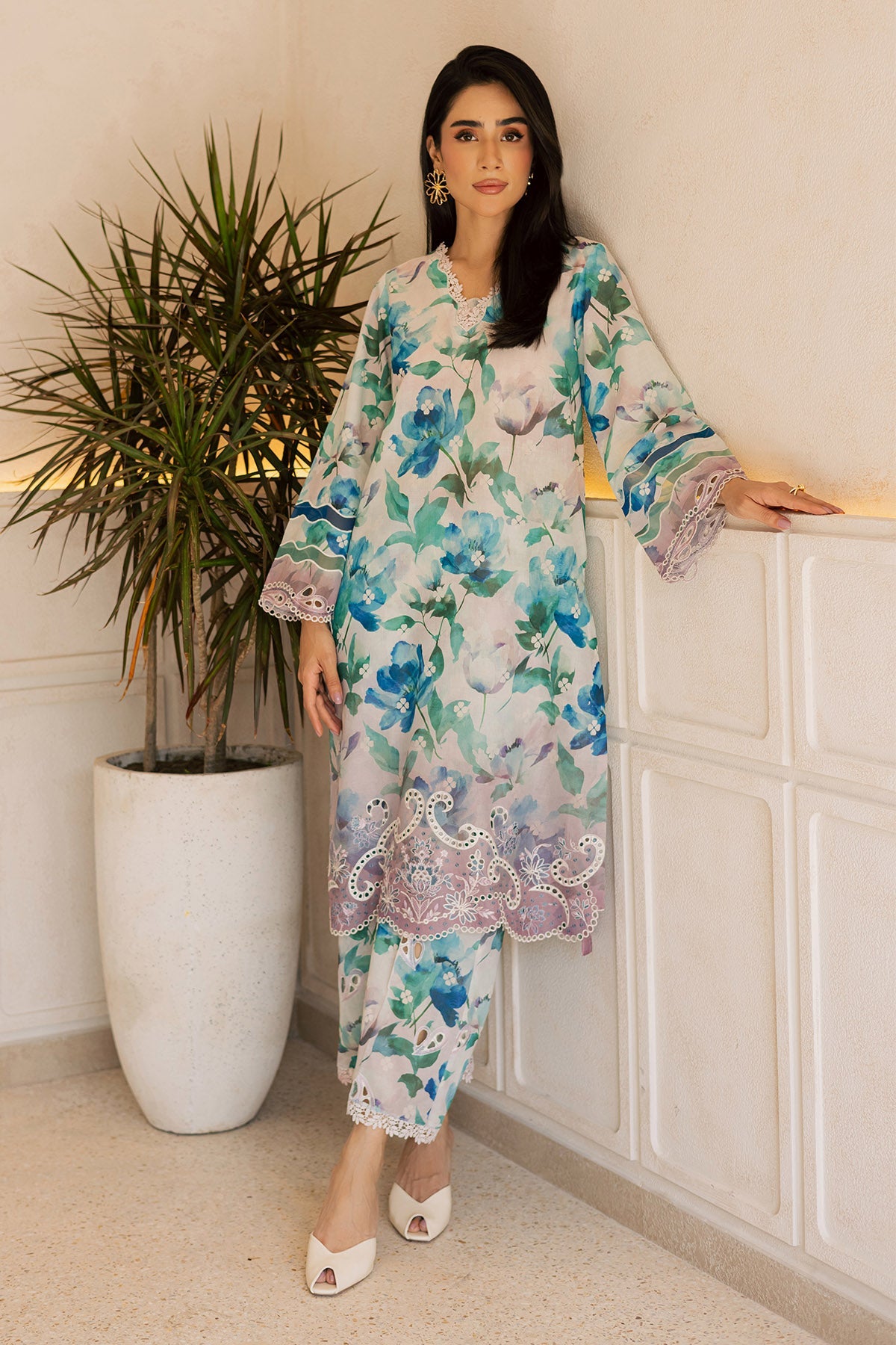 Nureh | Ballerina 2 Pc Unstitched | NU2-210