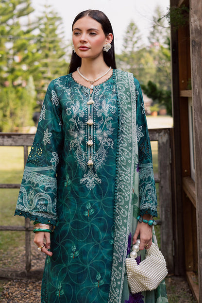 NUREH | GARDENIA - EMBROIDRED & PRINTED LAWN DORIA | NSG-210