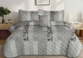 Feather | Gold - 5 Pcs Bed Spread | F-G-04