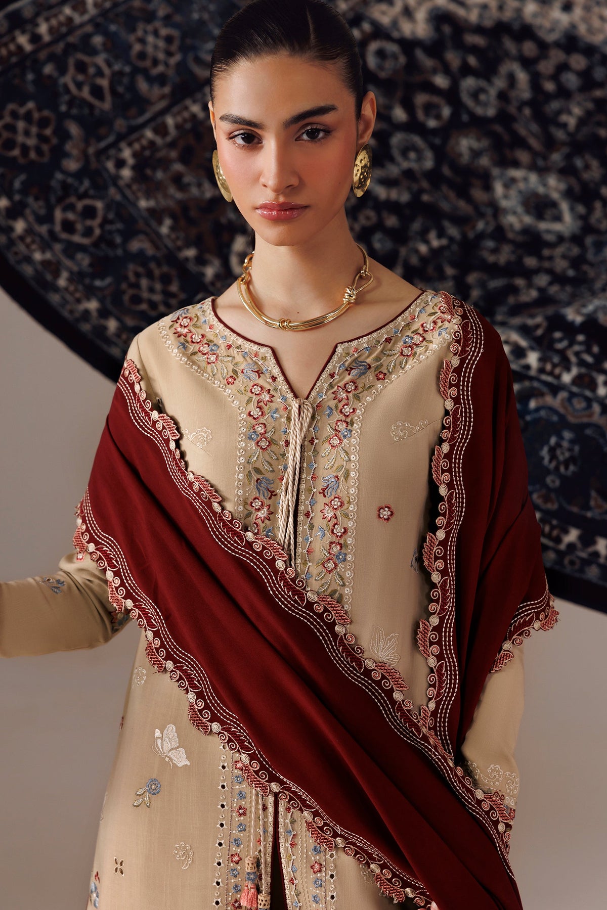 Qalamkar | Q Line Lilen Winter | QLW-16 HAMNA
