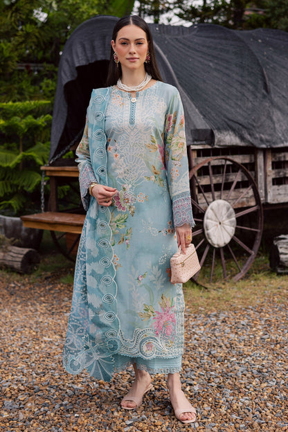 NUREH | GARDENIA - EMBROIDRED & PRINTED LAWN DORIA | NSG-209