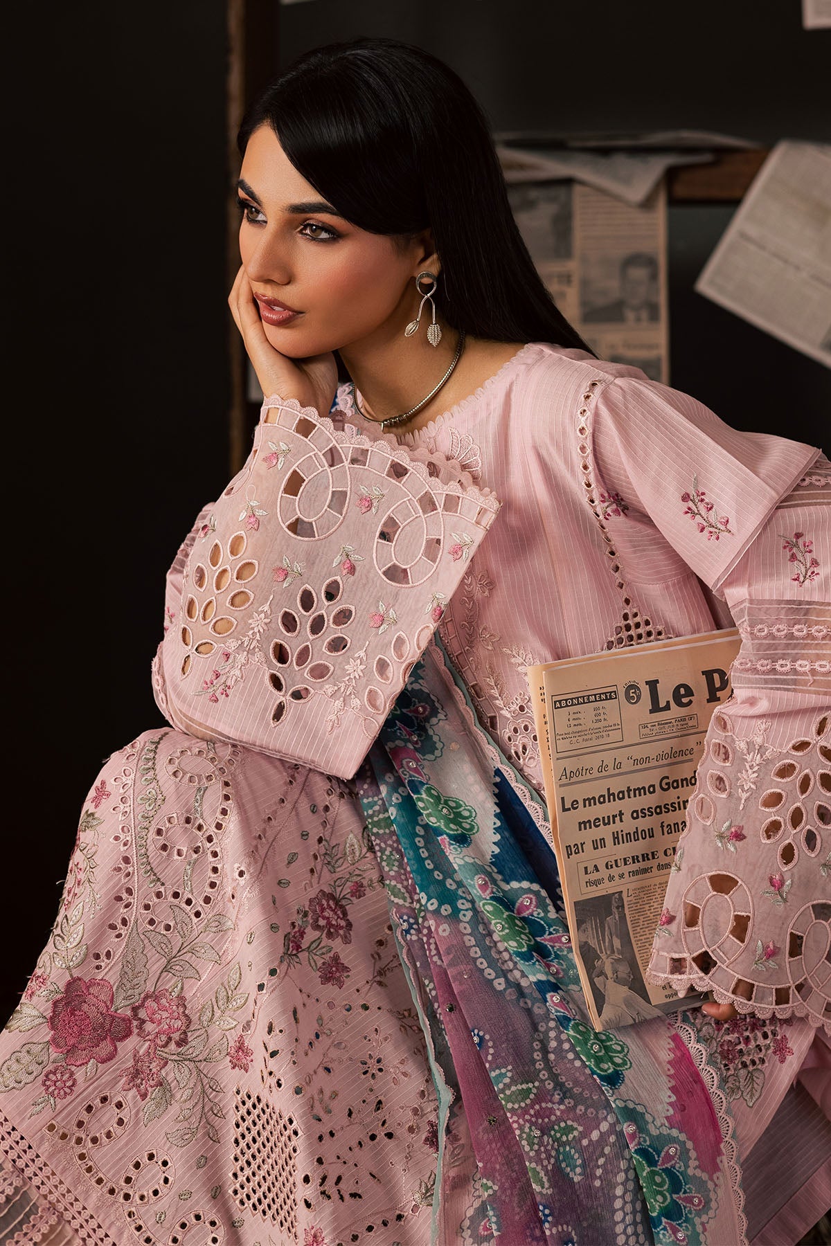 Nureh | Bazaar Embroidered Chikankari Lawn | NE-241