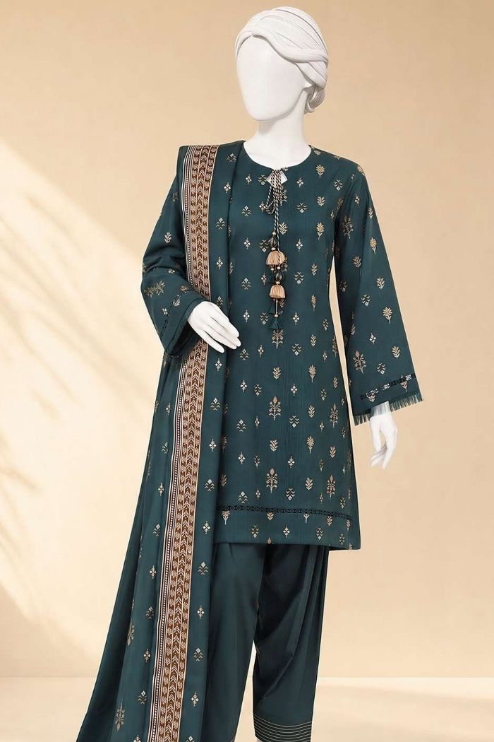 MTJ | Printed 3 PC Viscose Winter | WSDTW-PR-6086