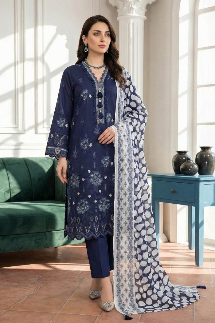 Riaz Arts | Culture Premium Lawn | RA-C-02