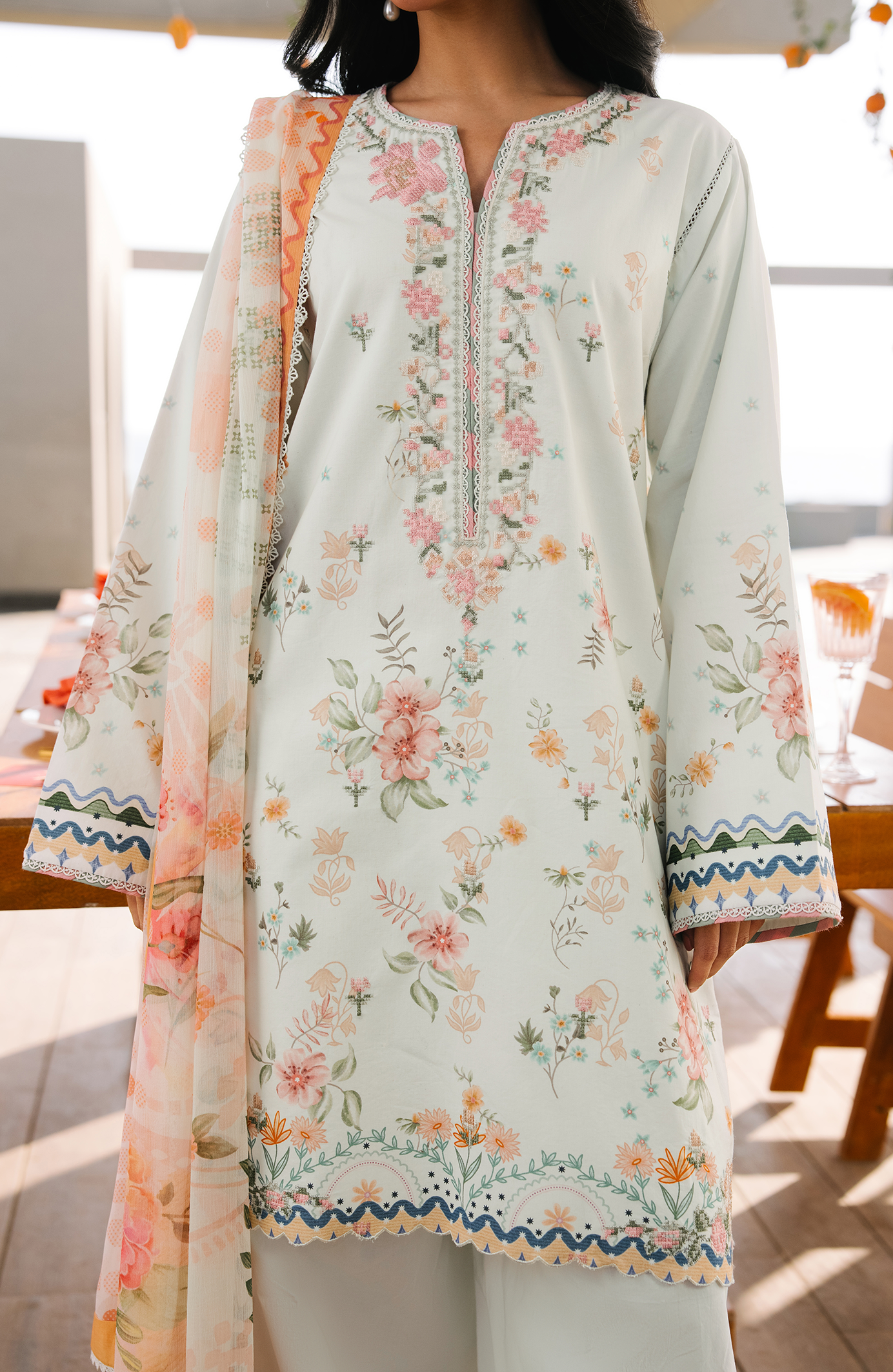 Seran | Afsanah - Unstitched Lawn | Ira