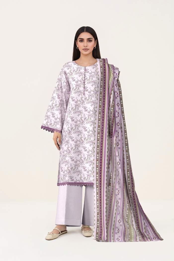 Sapphire | 3 Pc Printed Lawn Suit | 3PB-WS26CL11-104
