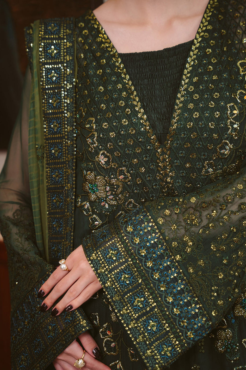 Nureh | Elaya Festive Chiffon | NEL-93A