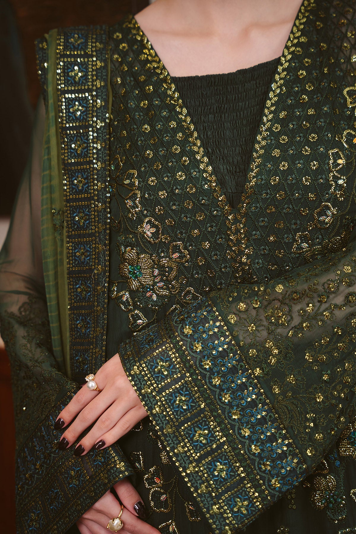 Nureh | Elaya Festive Chiffon | NEL-93A