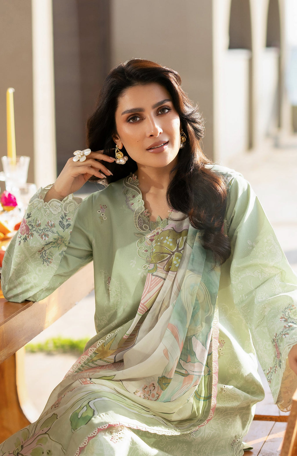 Seran | Afsanah - Unstitched Lawn | Masha