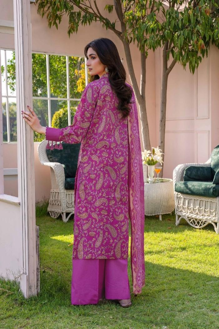 Rajis | Gul Rang - Print kari Embroidered | RGR-02