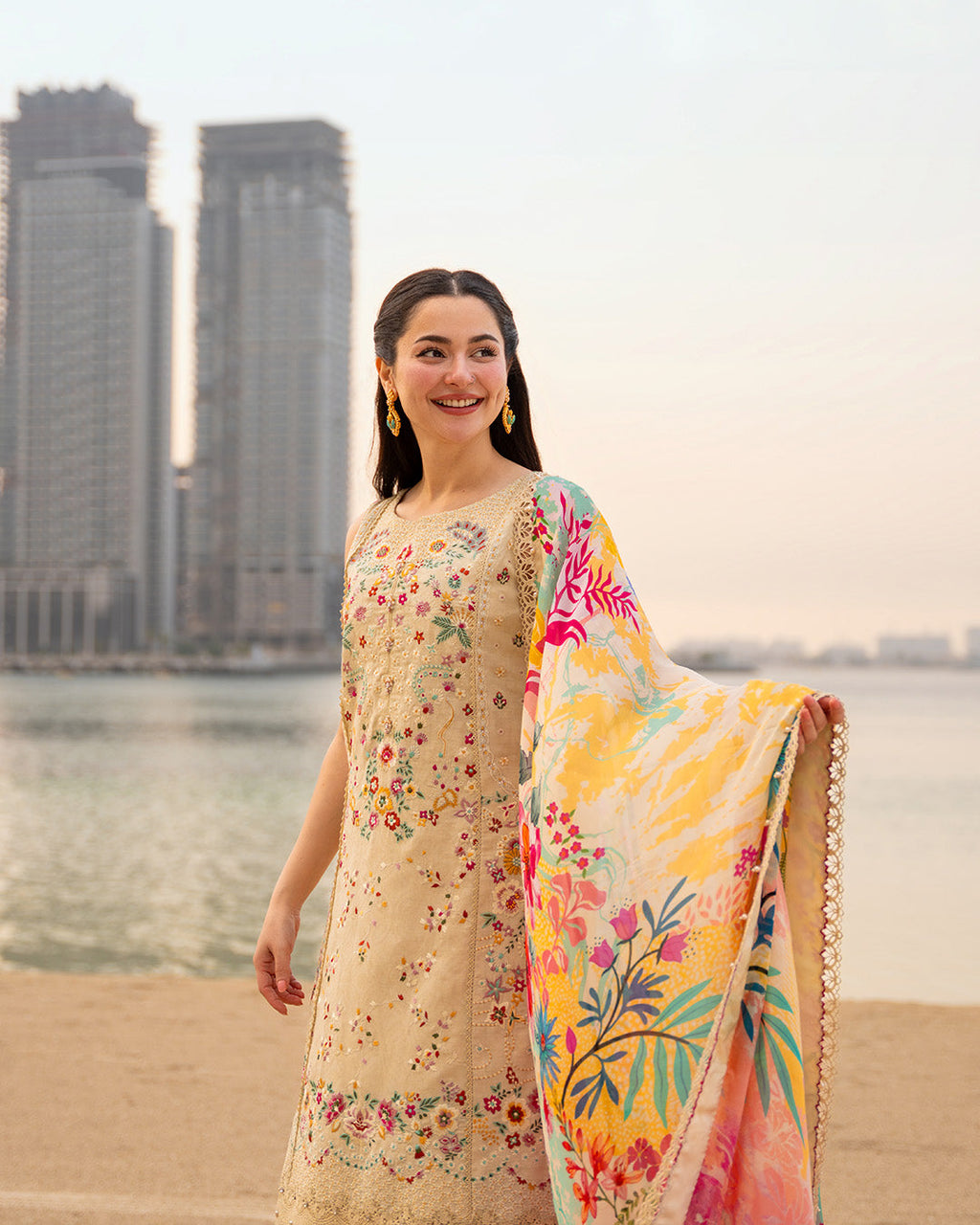 Faiza Saqlain | Aya Luxury Lawn '26 | Merjem