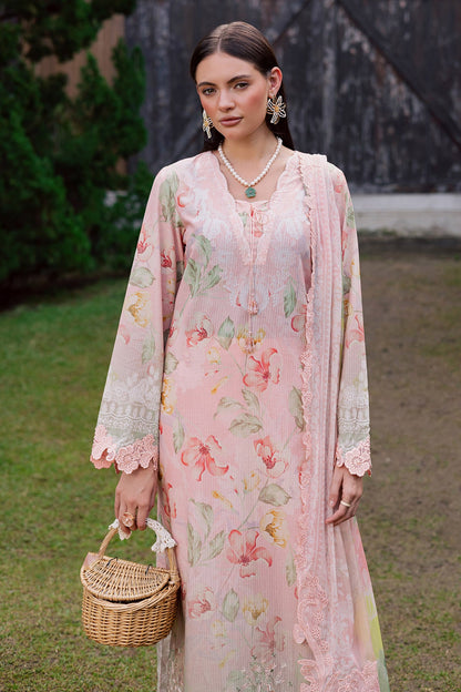 NUREH | GARDENIA - EMBROIDRED & PRINTED LAWN DORIA | NSG-208