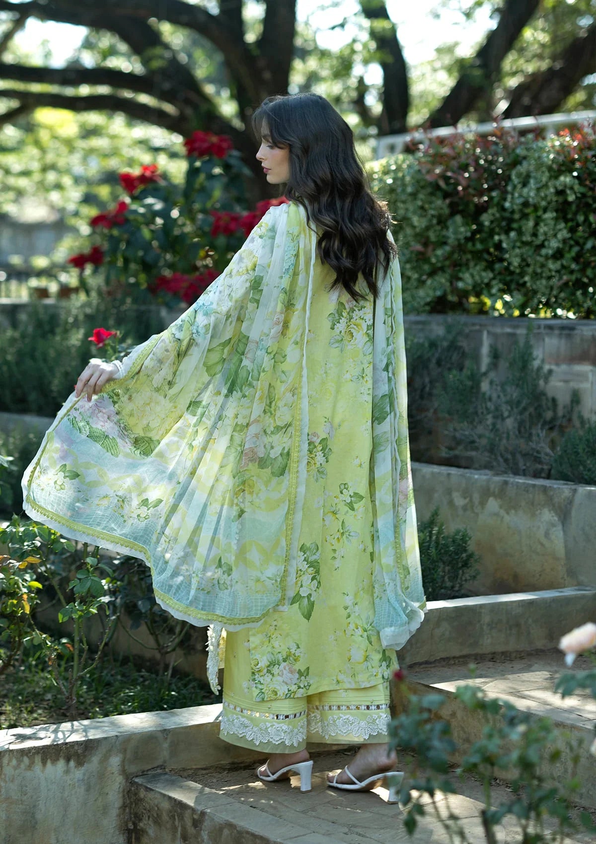 Elaf | Signature Embroidered Printed Lawn | Ivory Season