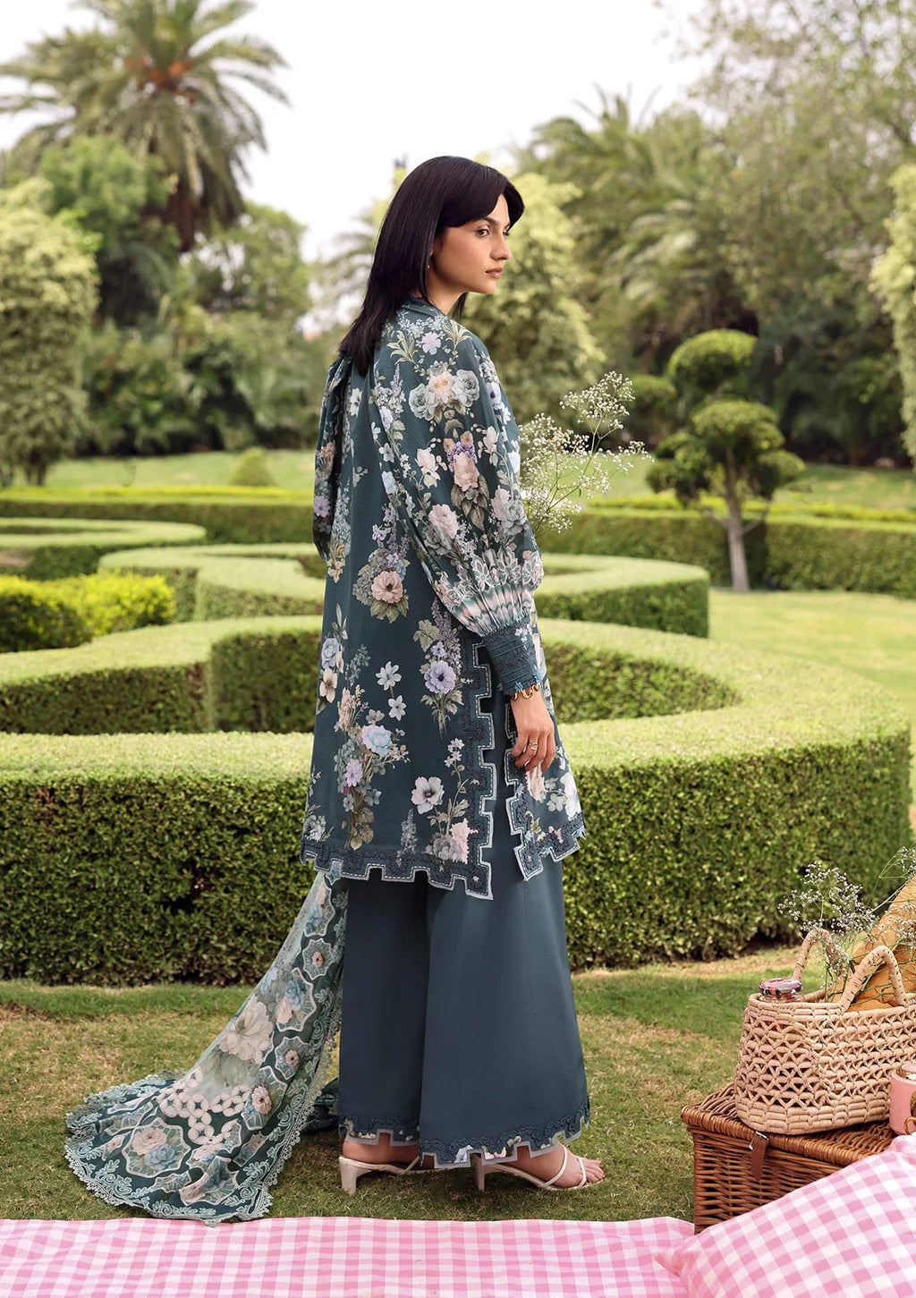 Elaf | Belladore - Prints Chiffon Lawn '26 | EPA-6B HEATHER