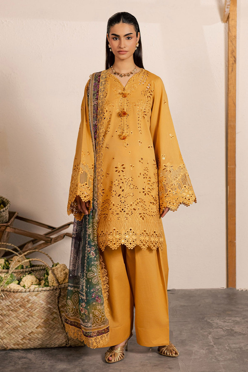 Nureh | Bazar Embroidered lawn | NE-254