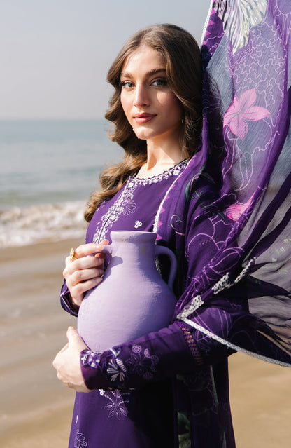 Seran | Afsanah - Unstitched Lawn | Elin