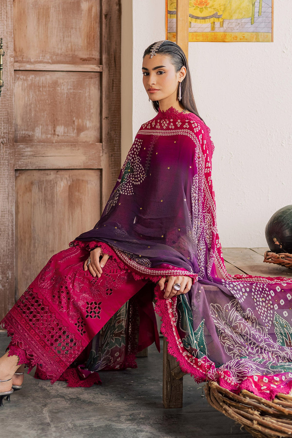 Nureh | Bazar Embroidered lawn | NE-255