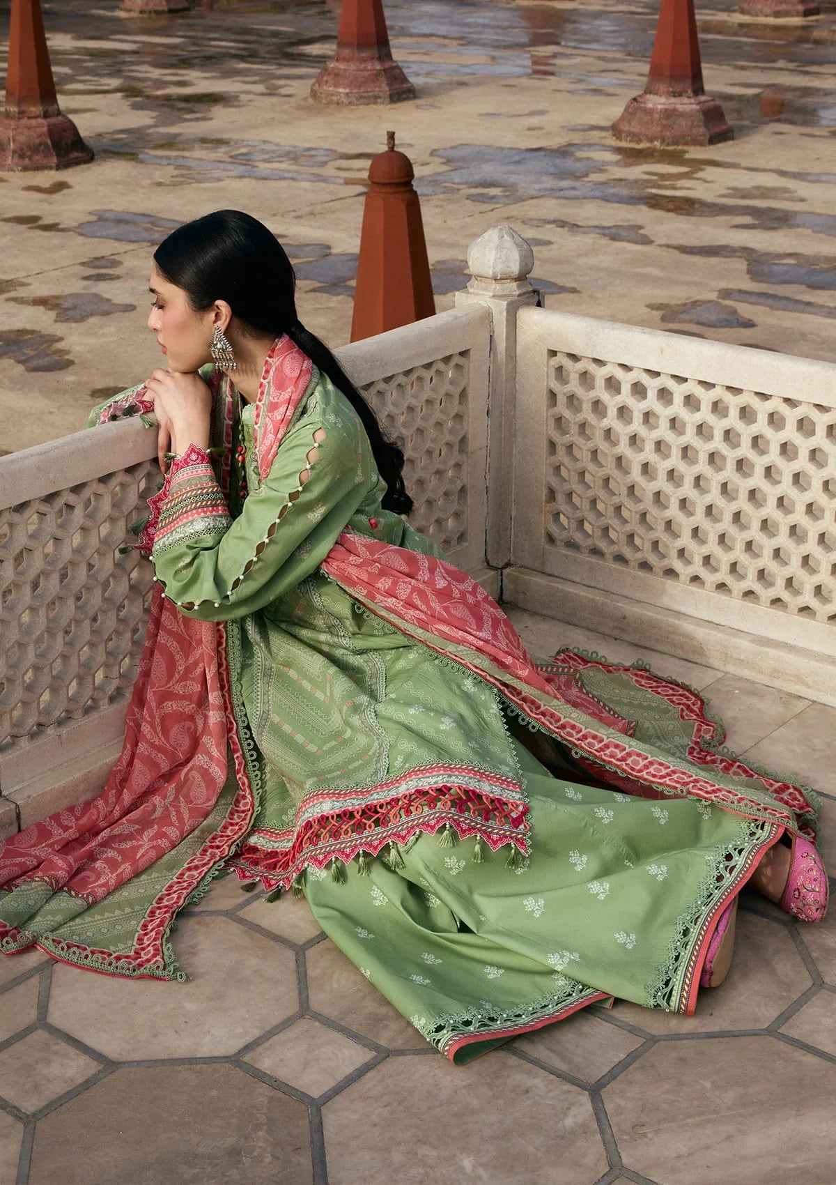 Kahf | Aangan Prints Chiffon '26 | Gul-Bahar