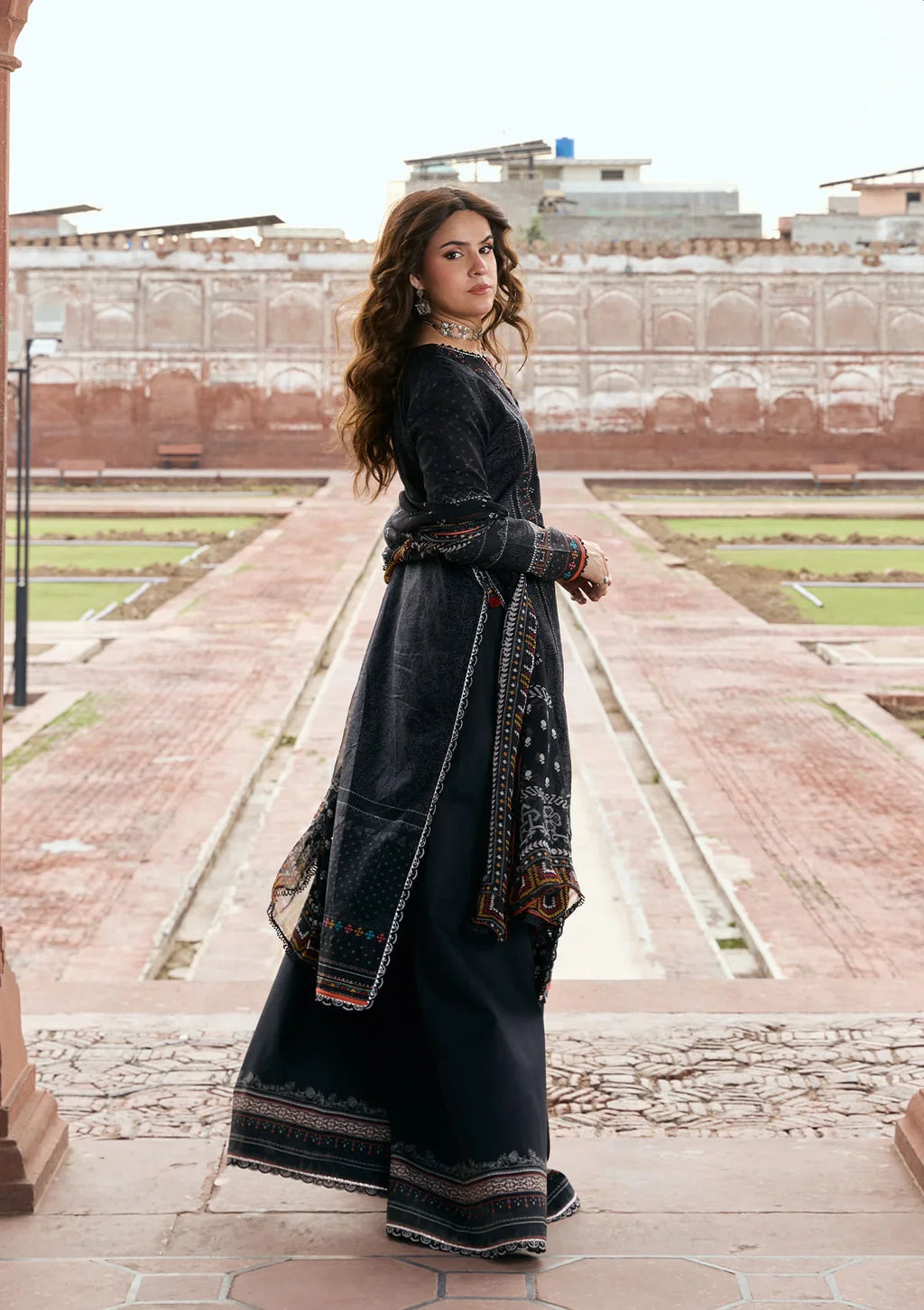Kahf | Aangan Prints Chiffon '26 | Gul-e-Siyah