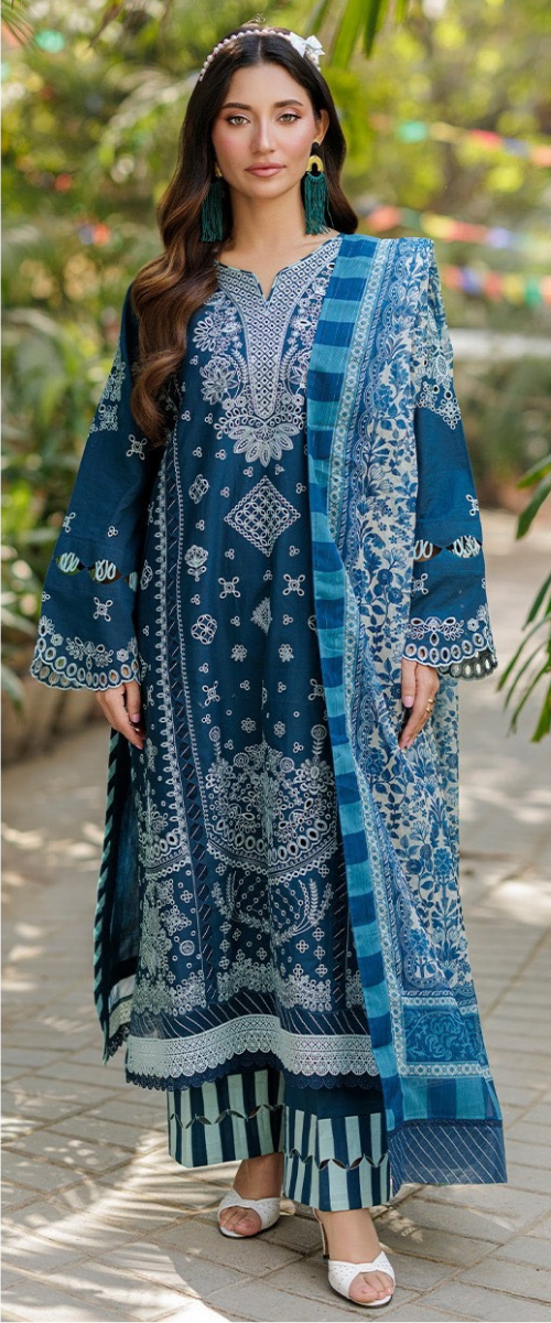 Zellbury | Chikankari Unstitsched | 4016