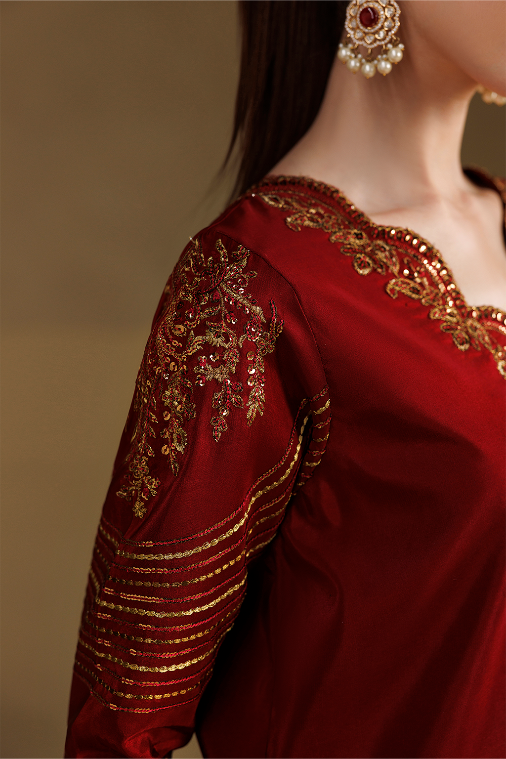 Iznik | Formals 26 Embroidered Ramen Silk | UE-734