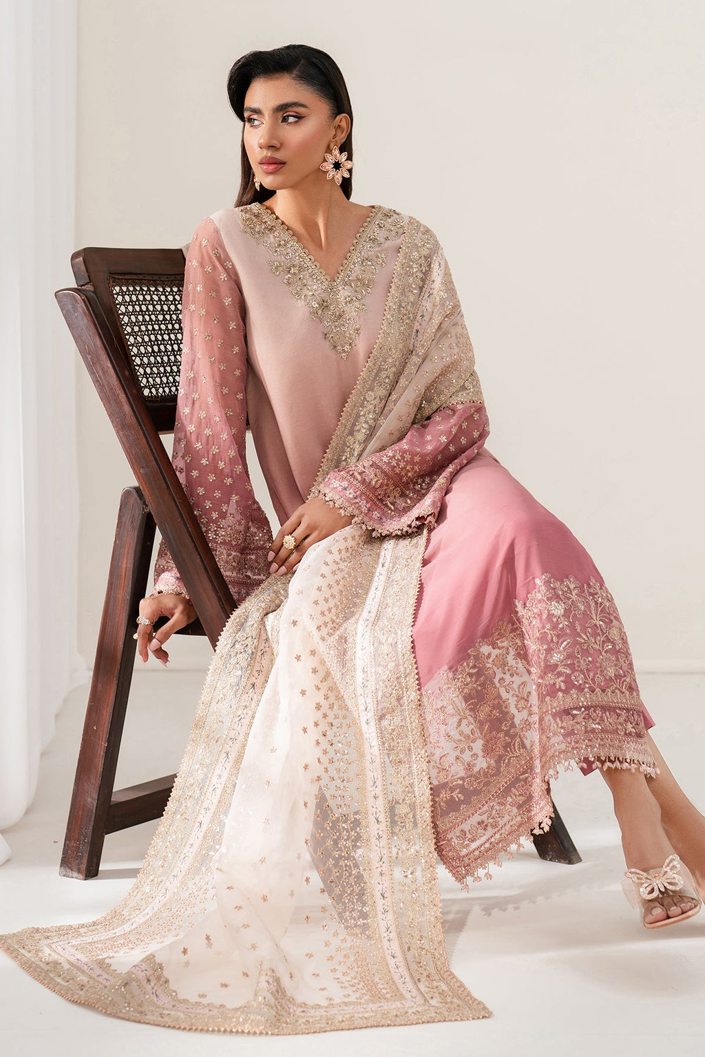 Baroque | EMBROIDERED CHIFFON | UF-4135