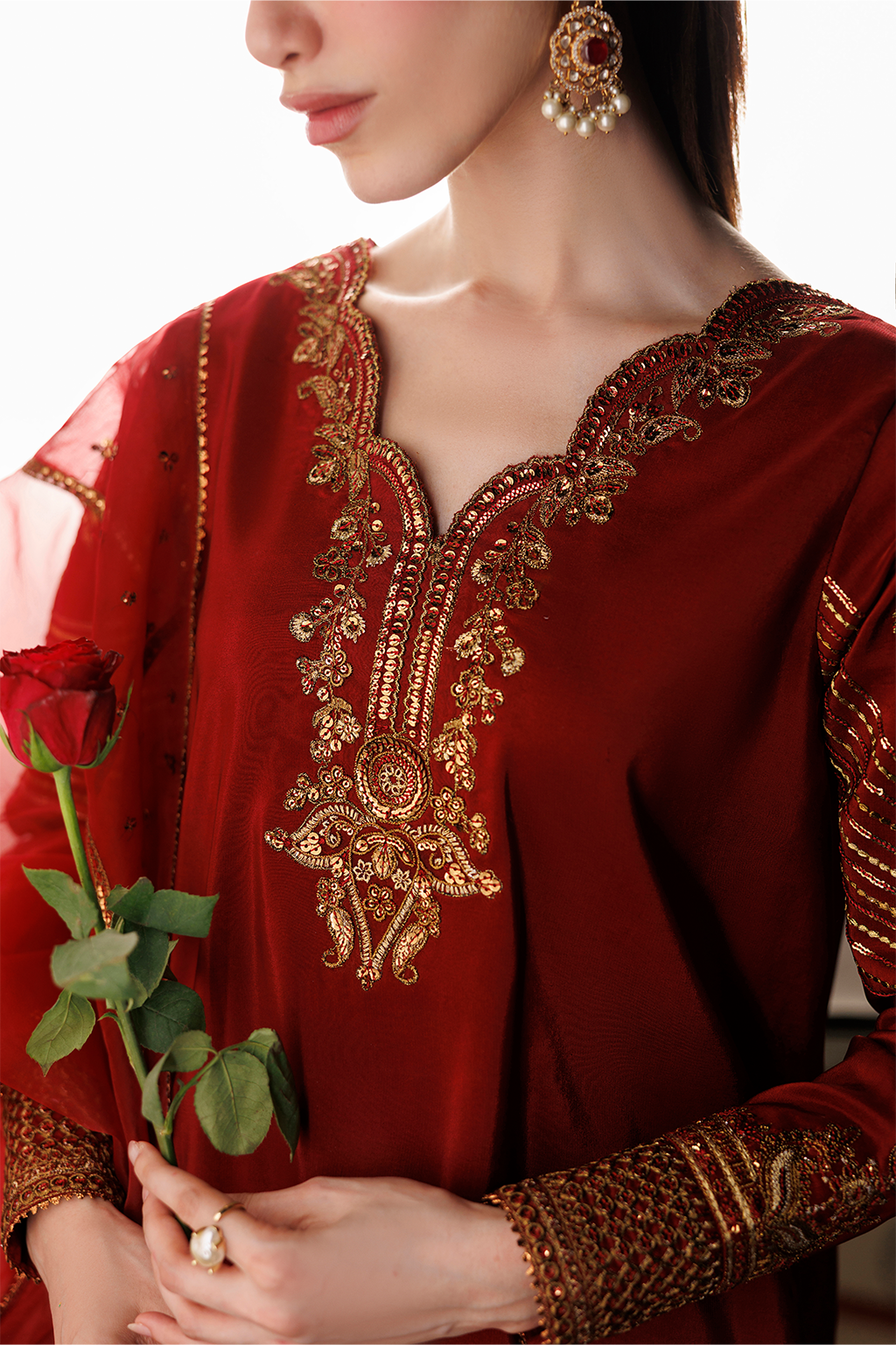 Iznik | Formals 26 Embroidered Ramen Silk | UE-734