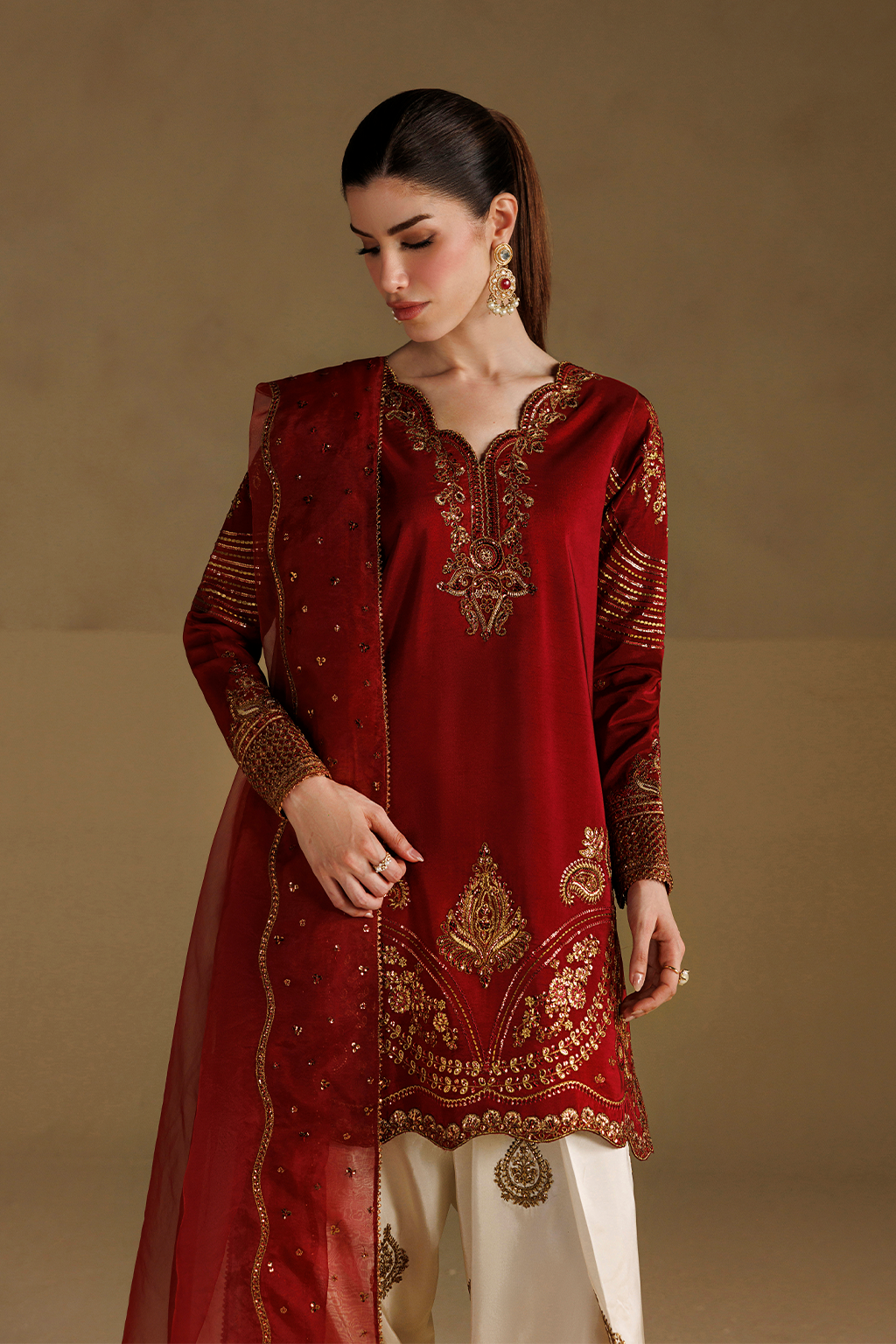 Iznik | Formals 26 Embroidered Ramen Silk | UE-734