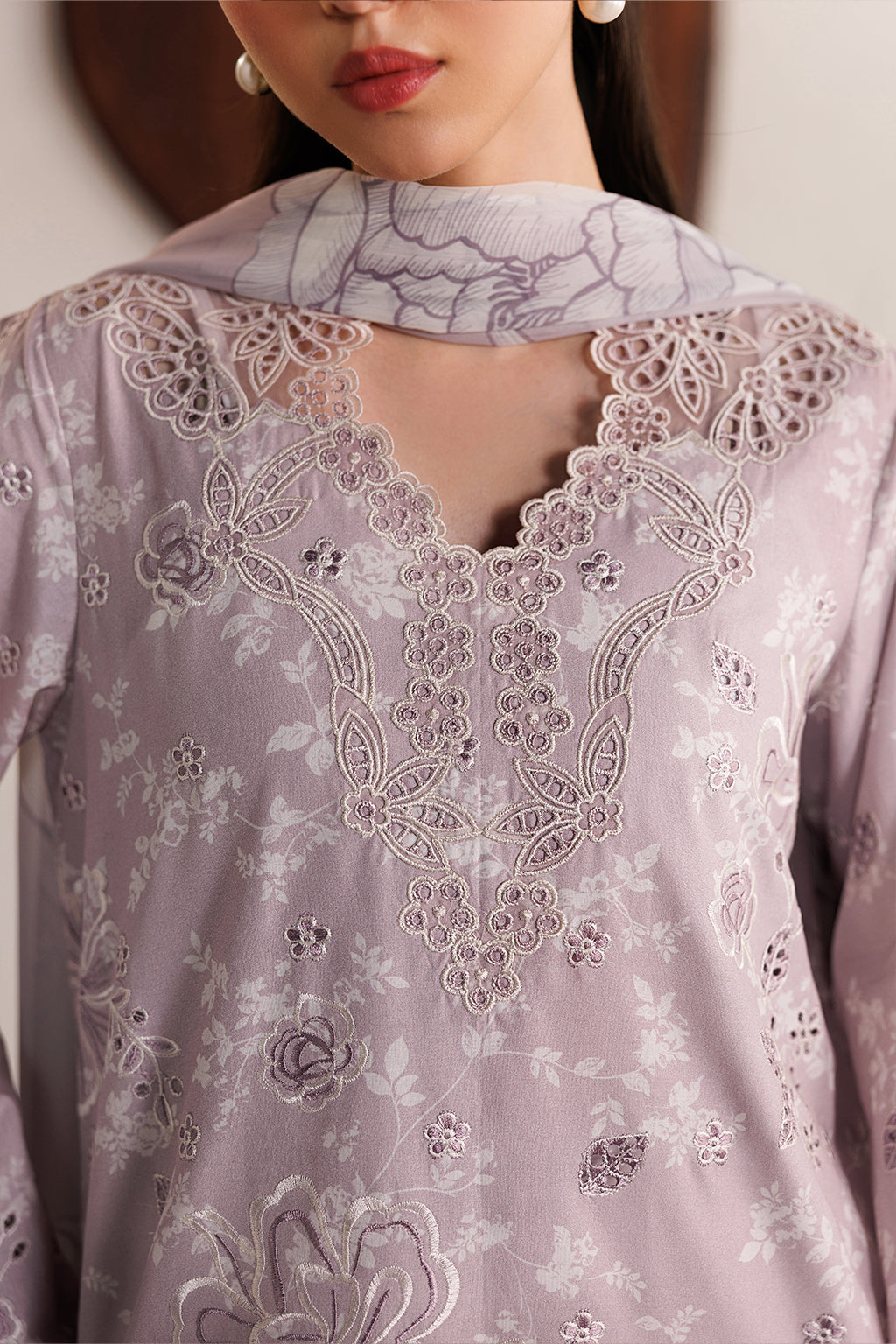 Iznik | Festive Embroidered Lawn | IBE-07