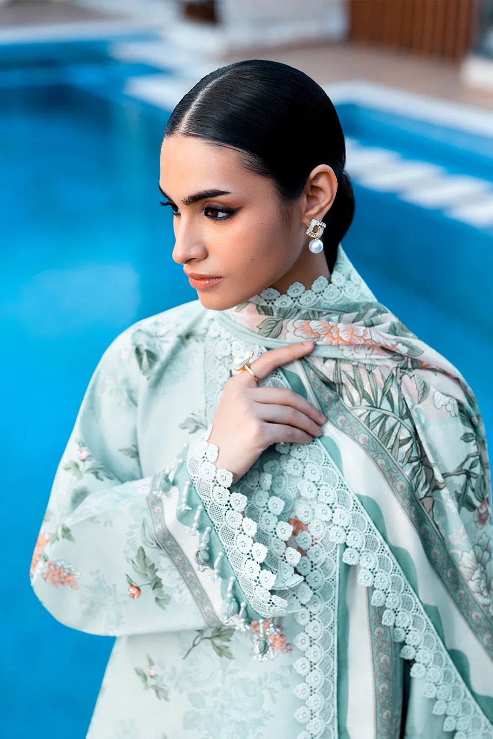 Naqsh | The Breeze Edit Lawn | Royal Tide