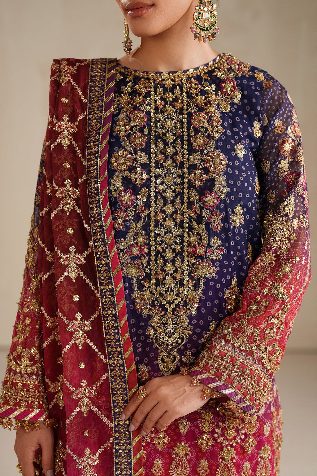 Baroque | EMBROIDERED CHIFFON | UF-4369