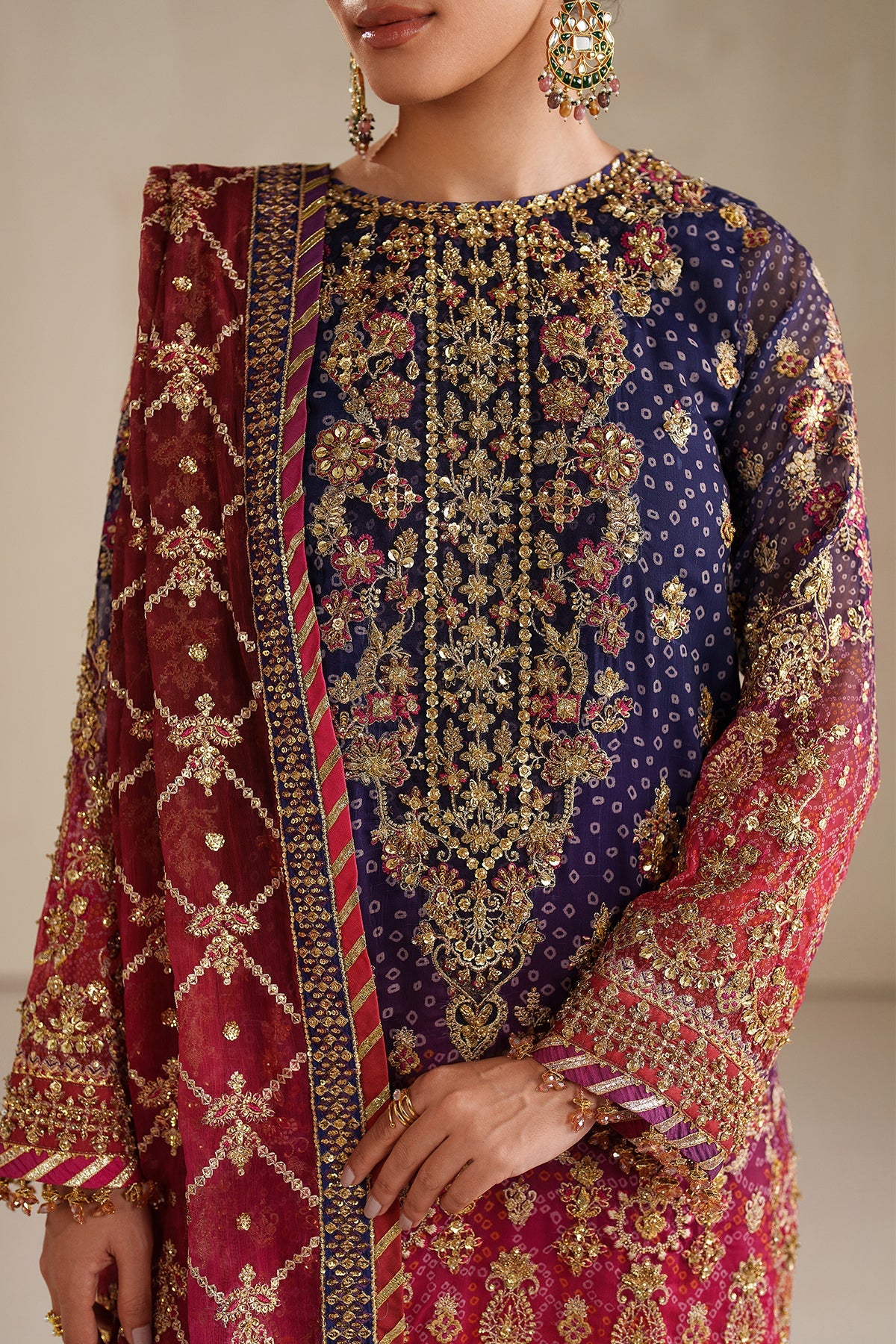 Baroque | EMBROIDERED CHIFFON | UF-4369