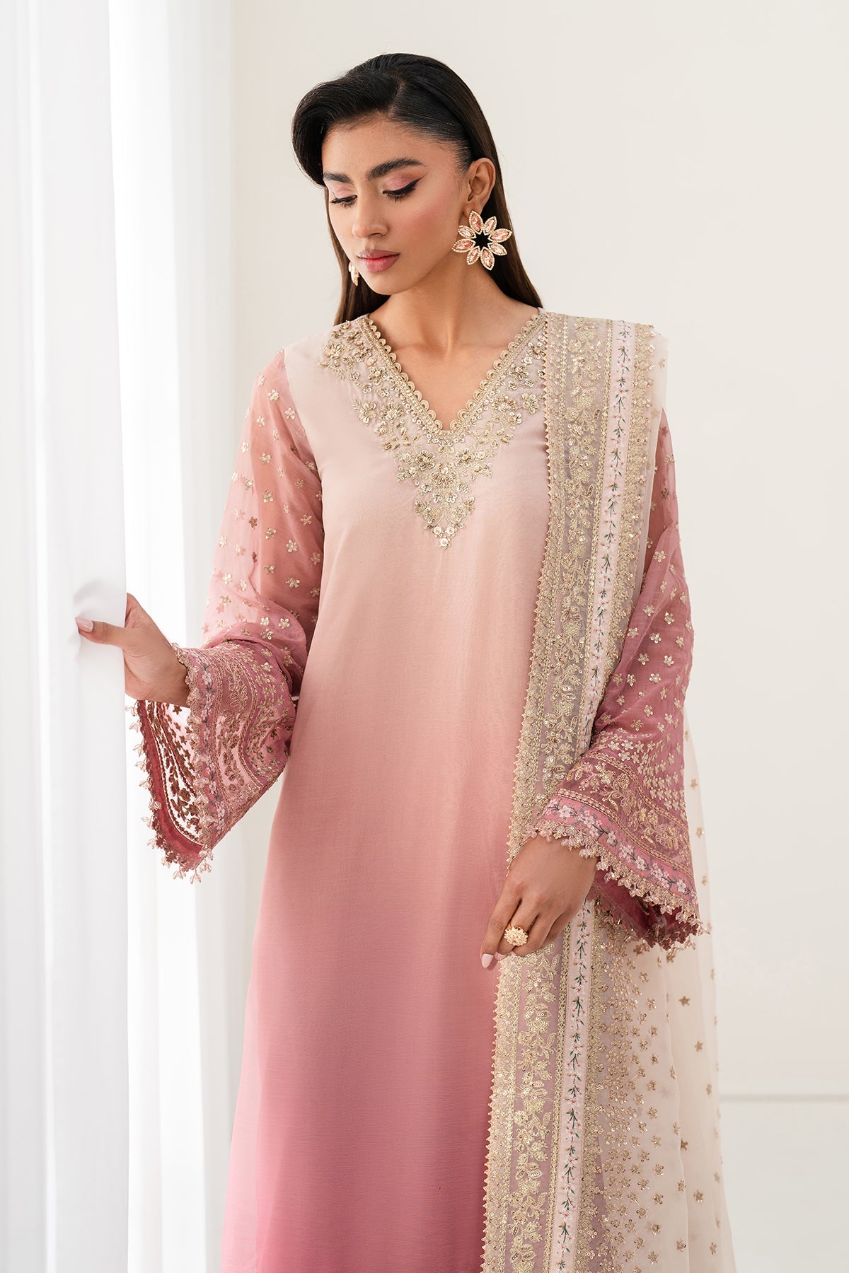 Baroque | EMBROIDERED CHIFFON | UF-4135