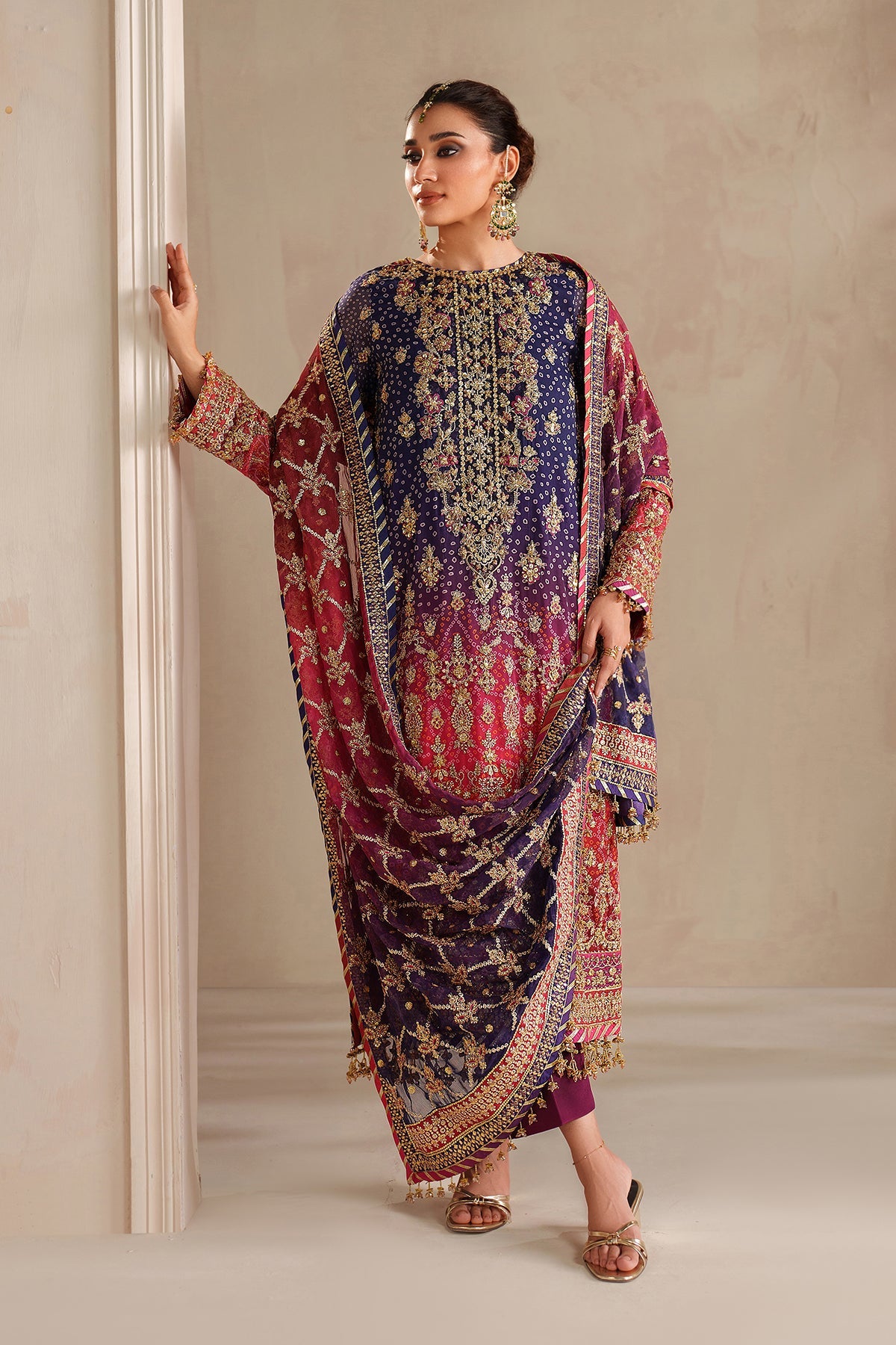 Baroque | EMBROIDERED CHIFFON | UF-4369
