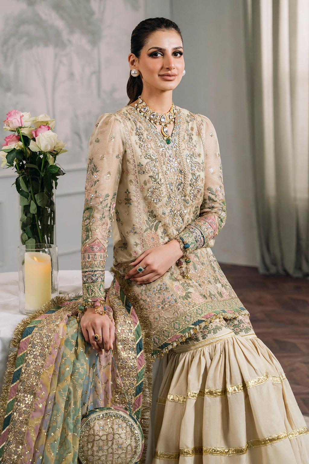 Baroque | Chantelle Embroidered Chiffon | CH12-04