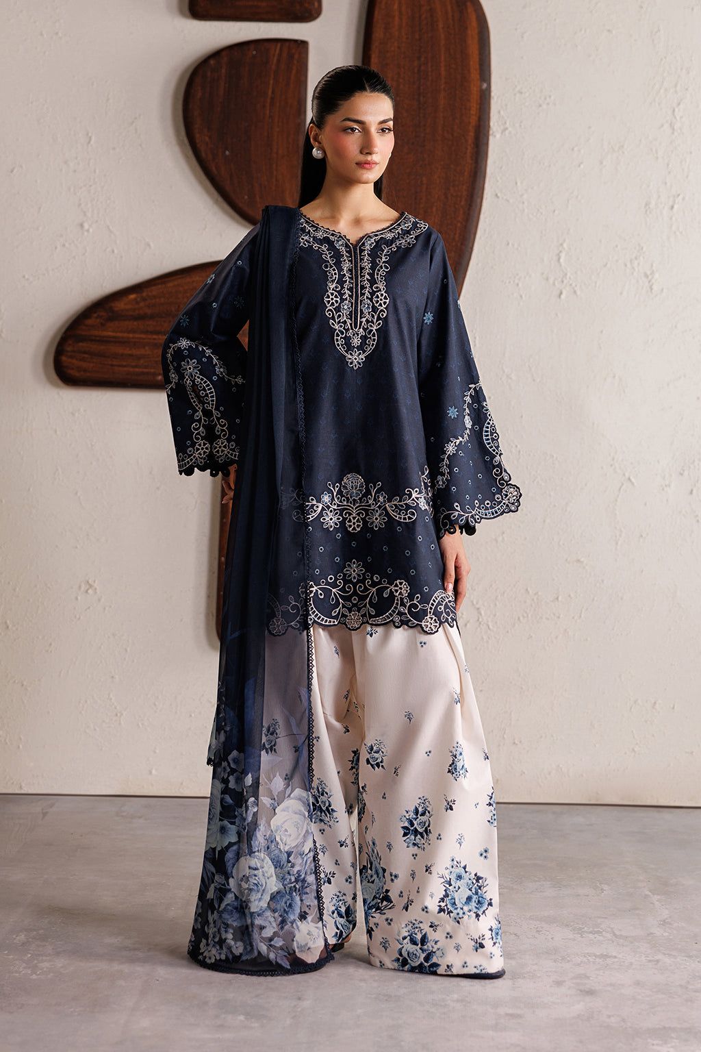 Iznik | Festive Embroidered Lawn | IBE-02