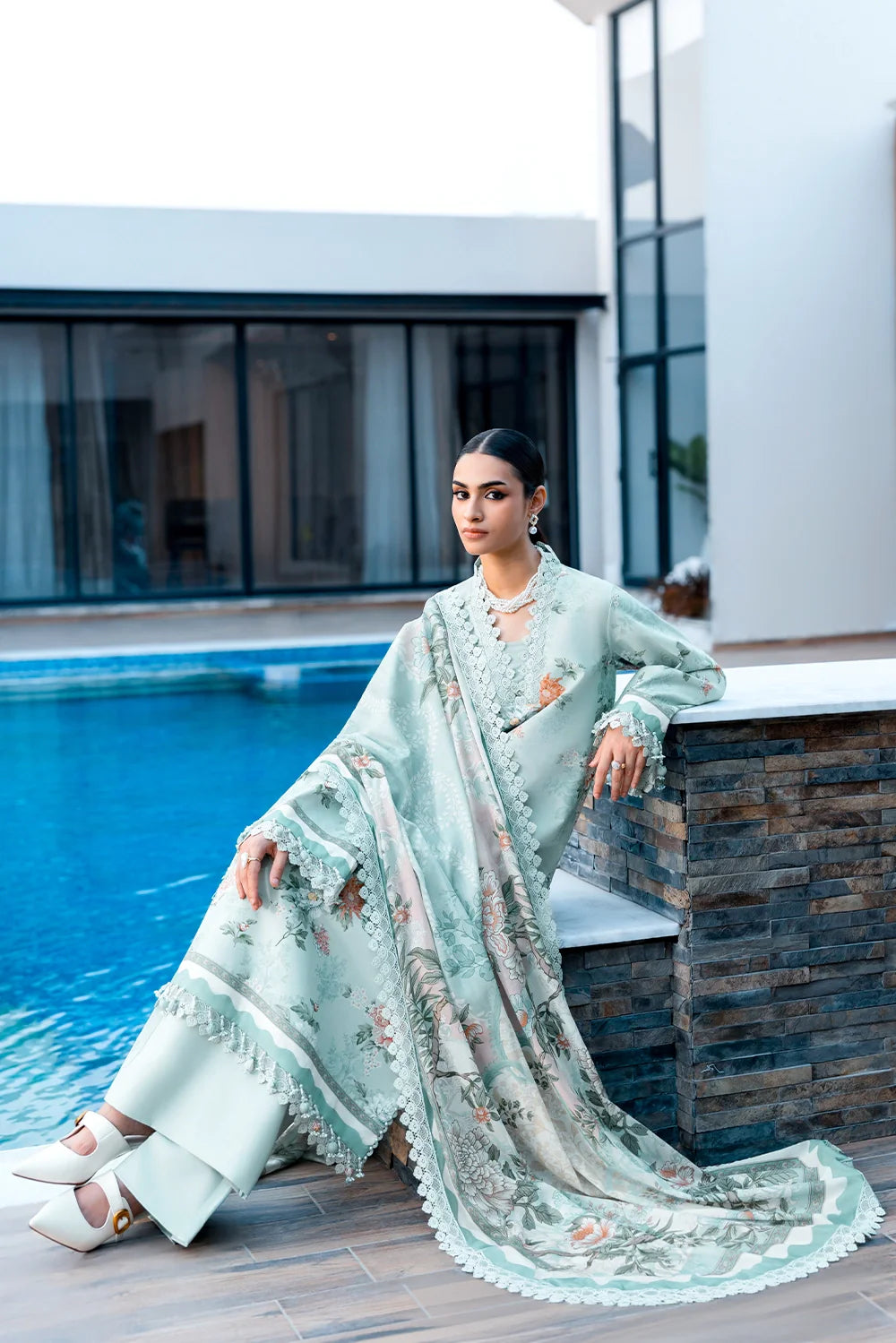 Naqsh | The Breeze Edit Lawn | Royal Tide