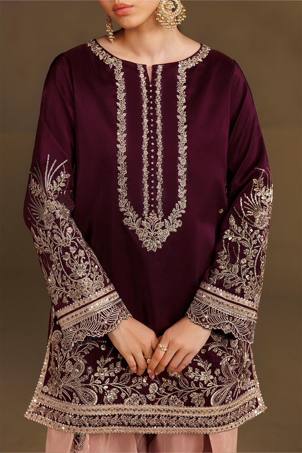 Iznik | Formals 26 Embroidered Ramen Silk | UE-733