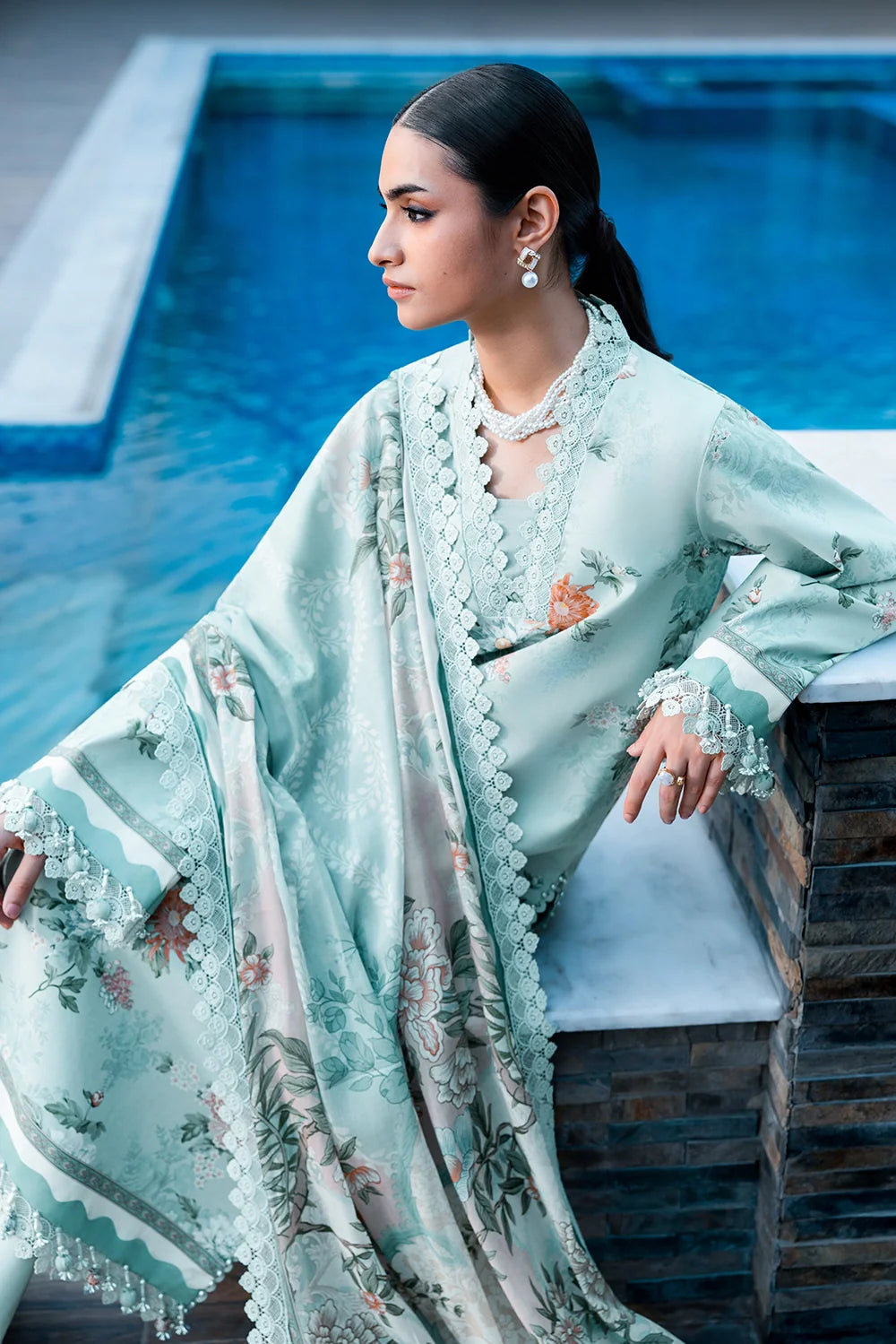 Naqsh | The Breeze Edit Lawn | Royal Tide