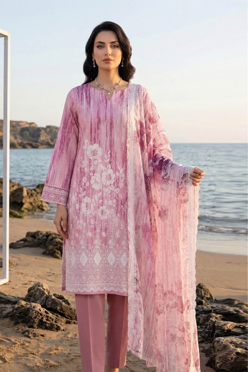 Riaz Arts | Rang-e-Noor Luxury Lawn - 3 Pc | RA - RN - 03