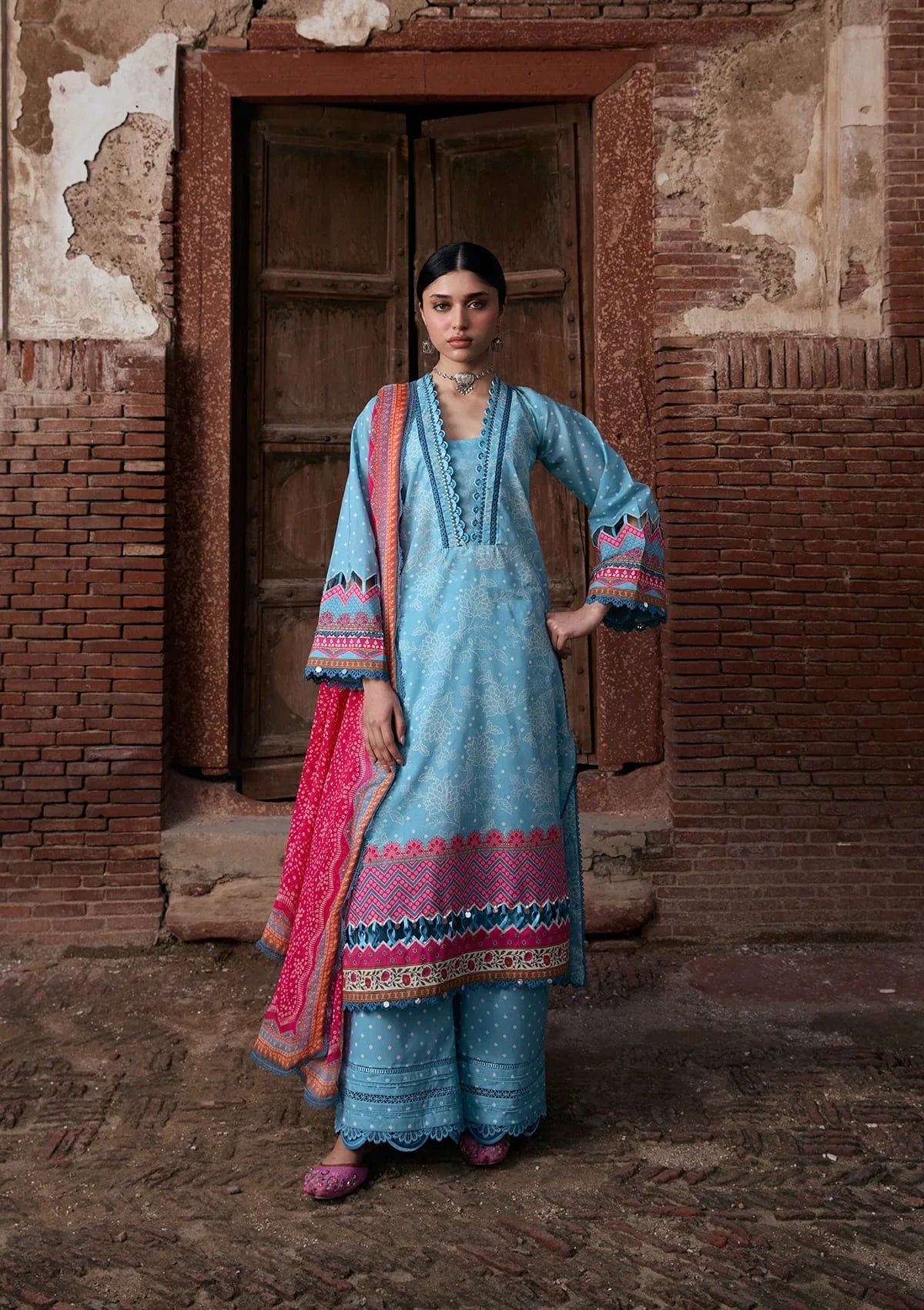 Kahf | Aangan Prints Chiffon '26 | Shabnam