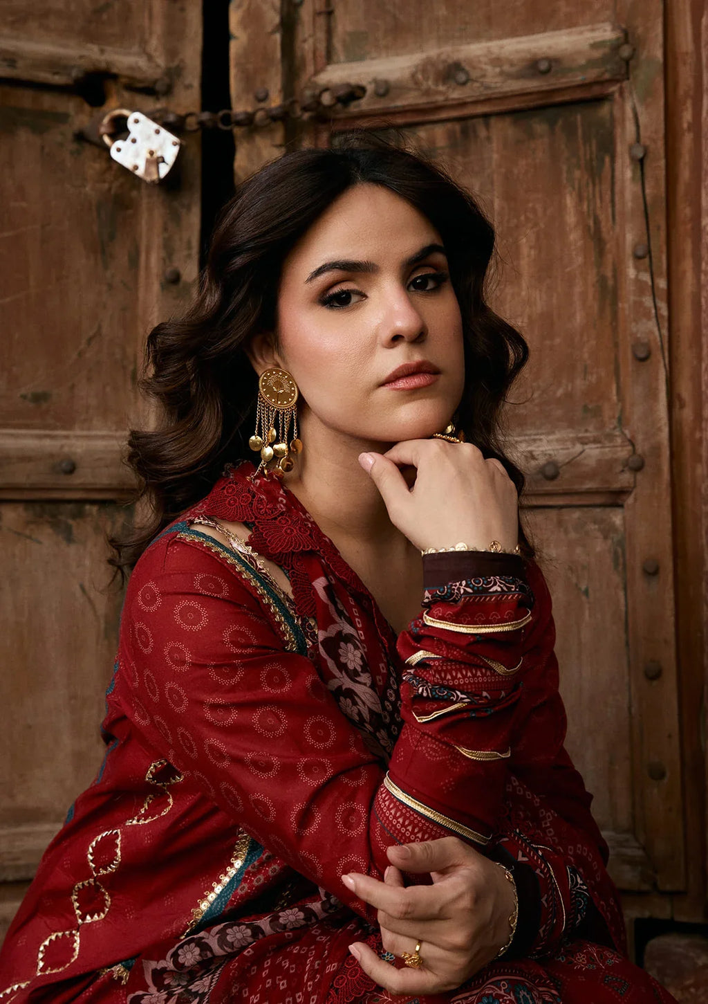 Kahf | Aangan Prints Chiffon '26 | Surkh Noor