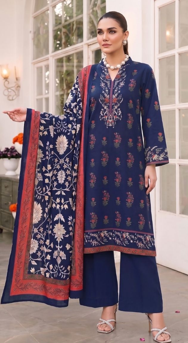 Fatima Maryam | Eshmaal Printed Lawn | FM-E-05