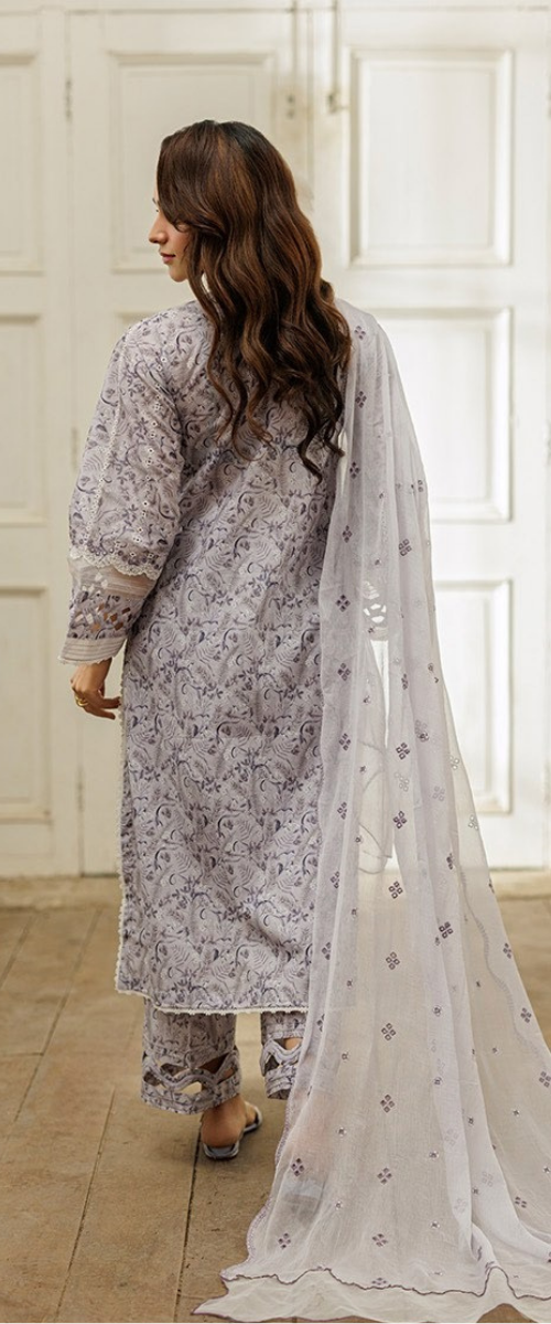 Zellbury | Chikankari Unstitsched | 4030