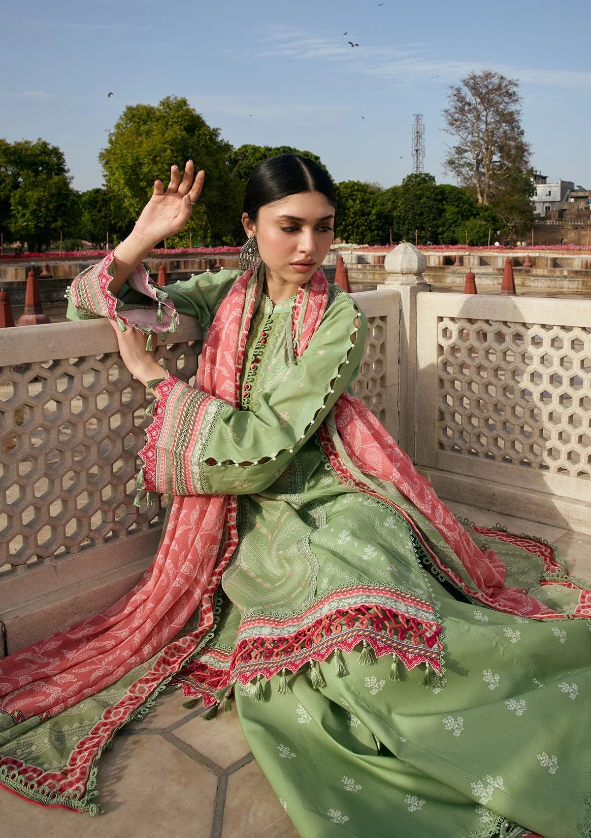 Kahf | Aangan Prints Chiffon '26 | Gul-Bahar